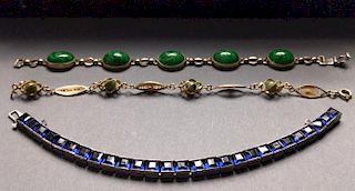 Sapphire bangle bracelet