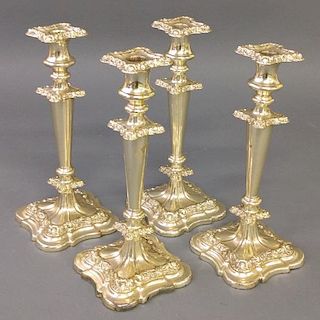 Silver plate candlesticks