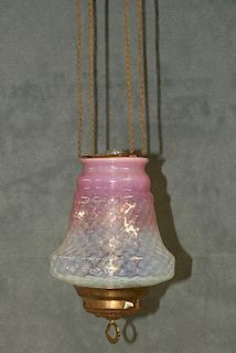 SMALL HANGING CRANBERRY LAMP