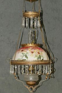 19TH C. PARLOR CEILING LAMP