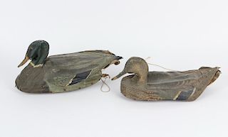 (2) COLLAPSIBLE CANVAS DUCK DECOYS