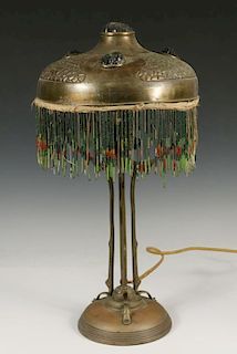 EARLY 20TH C. BRASS TABLE LAMP