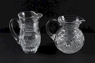 (2) WATERFORD CRYSTAL PITCHERS