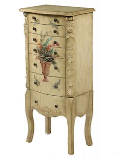 FRENCH STYLE SIX DRAWER JEWELRY CHEST