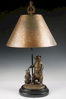 TWO BEARS TABLE LAMP