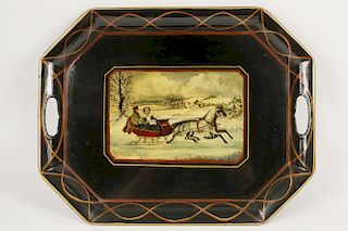 TOLE PAINTED TRAY