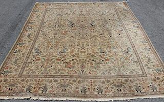 Finely Woven Handmade Rug with Hunters and