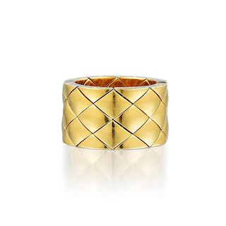 Chanel Matelasse Gold Ring