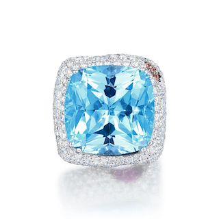 Valente Topaz, Diamond and Multi-Gem Ring