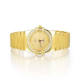 Omega Constellation Gold and Diamond Ladies Watch