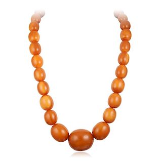 A Chord of Amber Beads