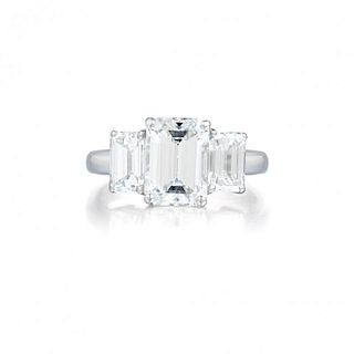 A 2.07-Carat Emerald-Cut Diamond Ring