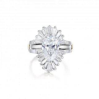 A 3.84-Carat Diamond Engagement Ring