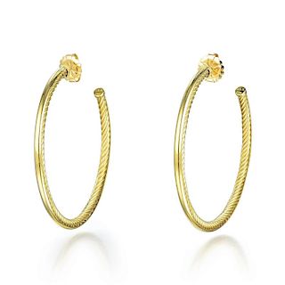 David Yurman Gold Hoop Earrings