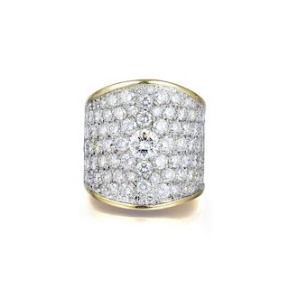 A High Dome Diamond Ring