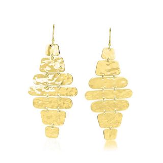 Ippolita Seven-Panel Gold Drop Earrings