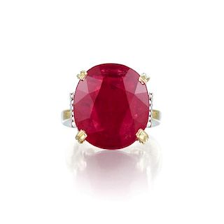 A Large Ruby Ring