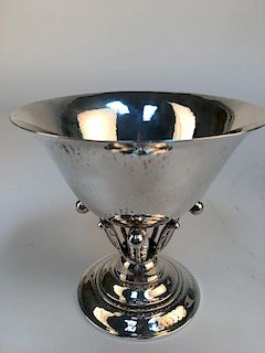 Georg Jensen Danish 924 sterling silver compote stamped on the bottom.<BR>