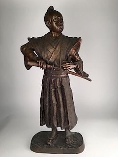 J.Moignier bronze sculpture of a Sumari.