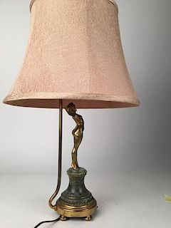 Paul Phillippe bronze nude as a lamp.