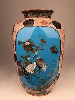 Circa 1880 Japanese cloisoine vase.