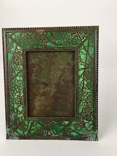 Tiffany Studios  photo frame in Grapevine pattern