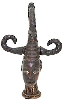 South African Double Faced Tribal Figure