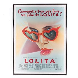 "Lolita," French one sheet movie poster, c. 1962