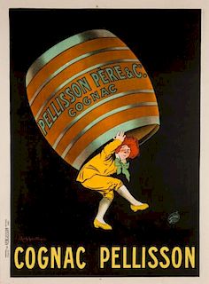 Leonetto Cappiello "Cognac Pellisson" litho poster