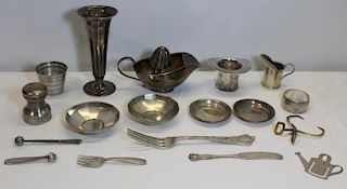STERLING. Assorted Cartier and Tiffany Hollow Ware