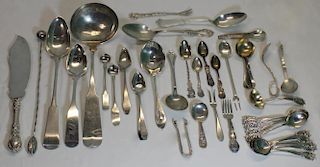 SILVER. Assorted Sterling and Coin Silver Flatware