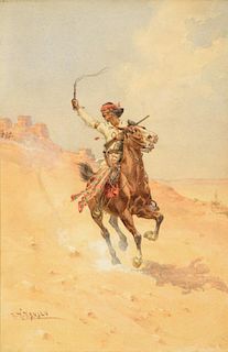 HERMAN W. HANSEN (1854-1924), The Renegade, Apache Indian