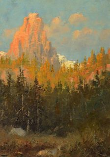 JOHN FERY (1859-1934), Mountain Landscape; Northern Idaho; Mission