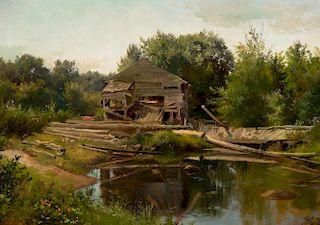 ALBERT BIERSTADT (1830-1902), Old Mill