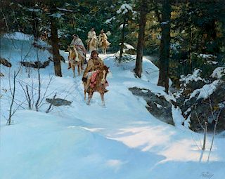 HOWARD TERPNING (b. 1927), Along the Old North Trail (1977)