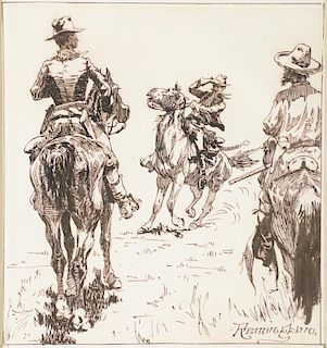 FREDERIC REMINGTON (1861-1909), Sir, They Are in Sight