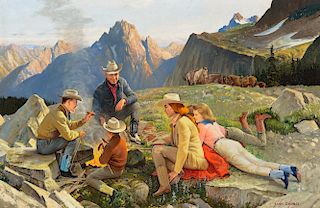 JOHN CLYMER (1907-1989), Mountain Trail Ride