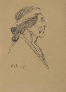 MAYNARD DIXON (1875-1946), Navajo Man (1902)