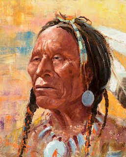 OLAF WIEGHORST (1899-1988), Sioux Chief