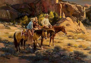 HOWARD ROGERS (b. 1932), Canyon Crossing