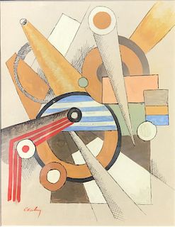 Joseph Csaky  (Hungarian 1888 - 1971) Cubist Modern