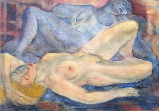 European Modernist Czech? Two female Nudes 1931