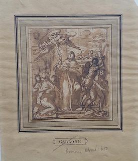 Carlo Carlone (Italian 1686-1775), attr. Old Master Drawing