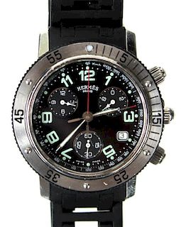 A Men's Hermes Clipper Chronograph Watch, 40mm