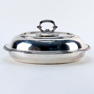 Early 20th Century Walker & Hall Sheffield Silver Plate Covered Serving Dish