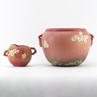 Two (2) Vintage Roseville Pottery Bowls