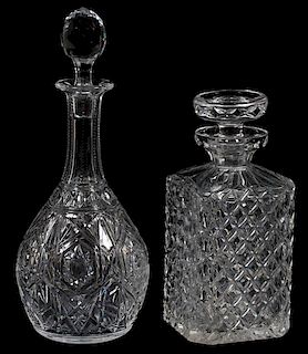 BACCARAT CRYSTAL DECANTER PLUS ONE OTHER C1960