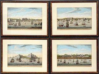AFTER JAN VAN RYNE HAND COLORED ETCHINGS LATE 18TH