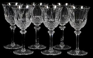 ST. LOUIS 'TOMMY' CRYSTAL WATER GOBLETS SIX