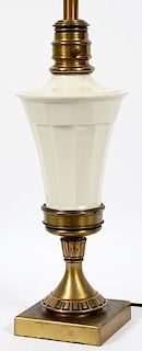 LENOX PORCELAIN AND BRASS LAMP